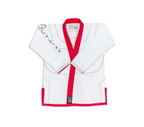 Kids - Warrior White and Red Brazilian Jiu Jitsu Gi