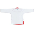 Kids - Warrior White and Red Brazilian Jiu Jitsu Gi