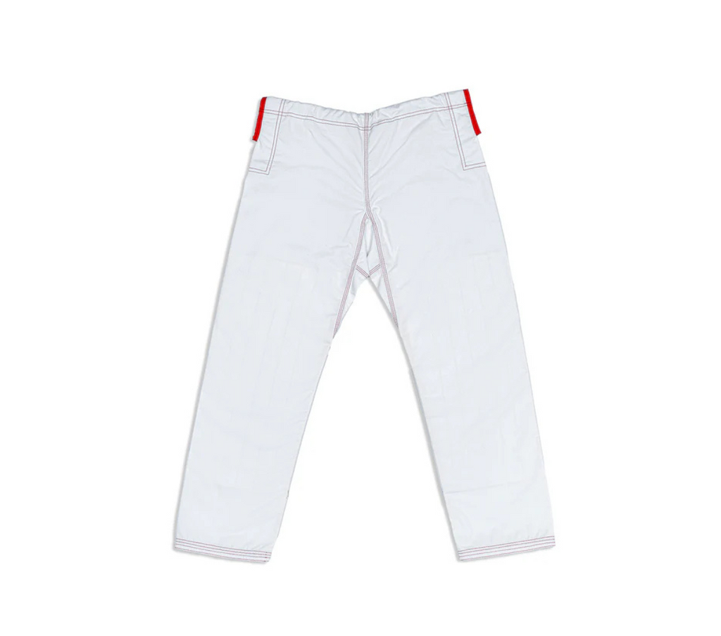 Kids - Warrior White and Red Brazilian Jiu Jitsu Gi