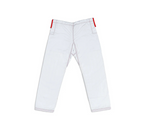 Kids - Warrior White and Red Brazilian Jiu Jitsu Gi