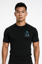 Blue Skull Brazilian Jiu Jitsu Rashguard - Half Sleeve