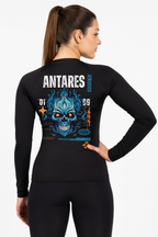Blue Skull Brazilian Jiu Jitsu Rashguard - Full Sleeve