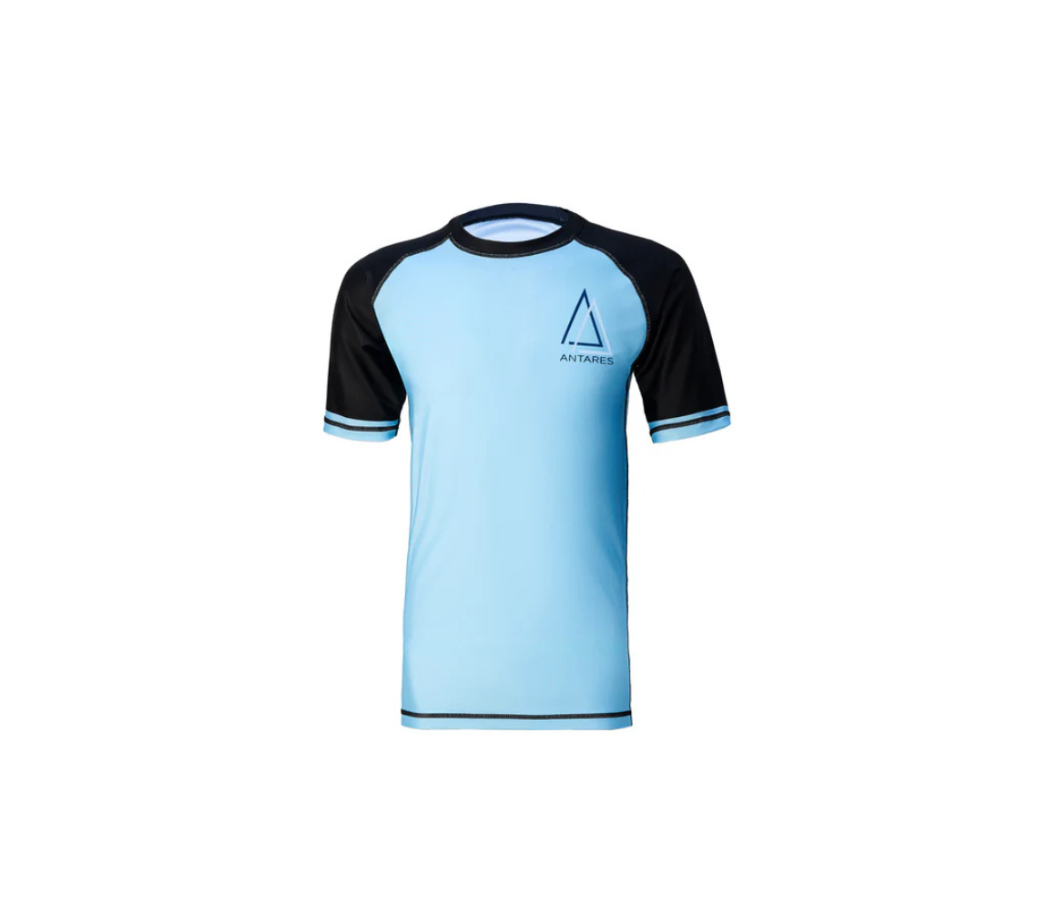 Light Blue Brazilian Jiu Jitsu Rashguard - Half Sleeve