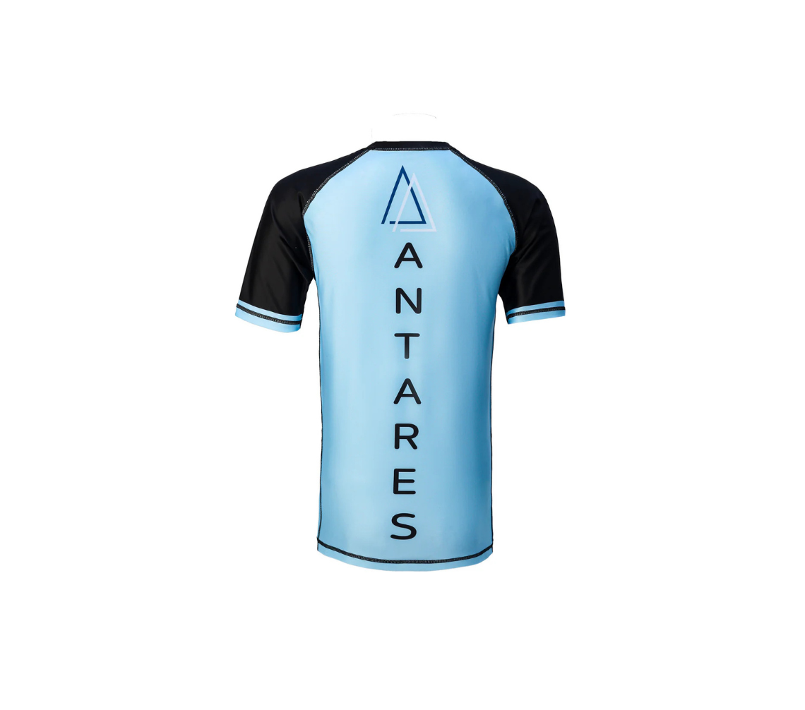 Light Blue Brazilian Jiu Jitsu Rashguard - Half Sleeve