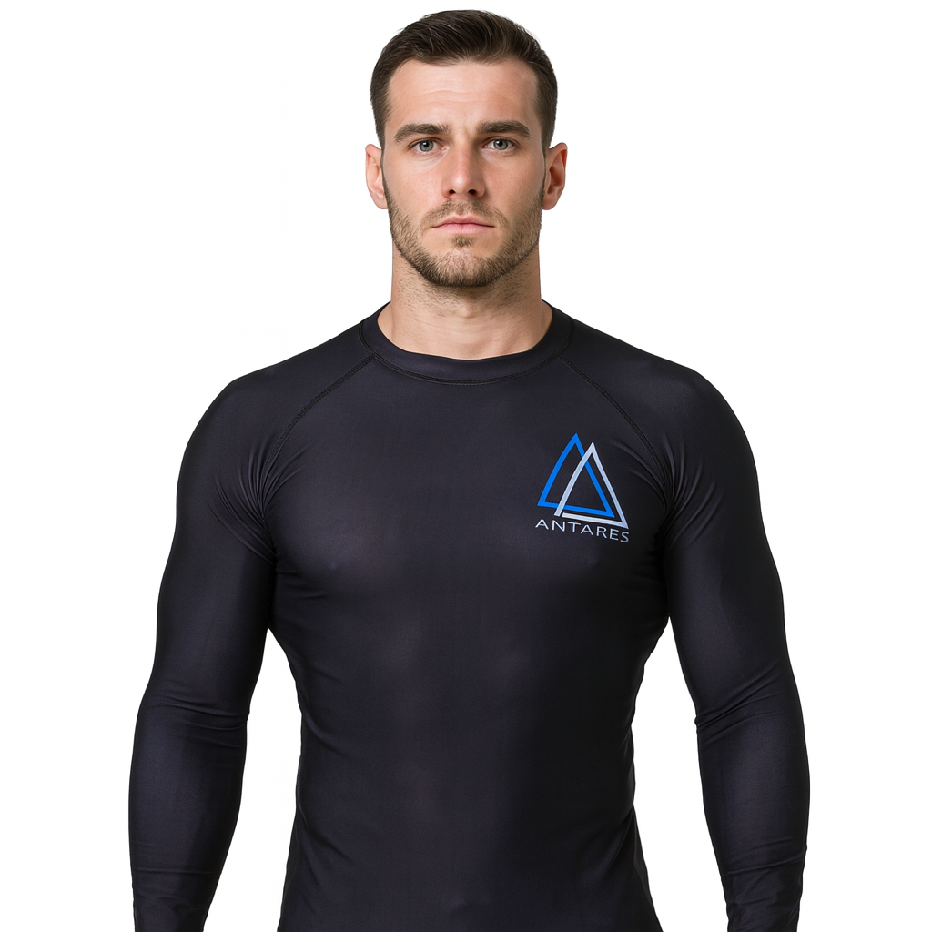 Blue Skull Brazilian Jiu Jitsu Rashguard - Full Sleeve