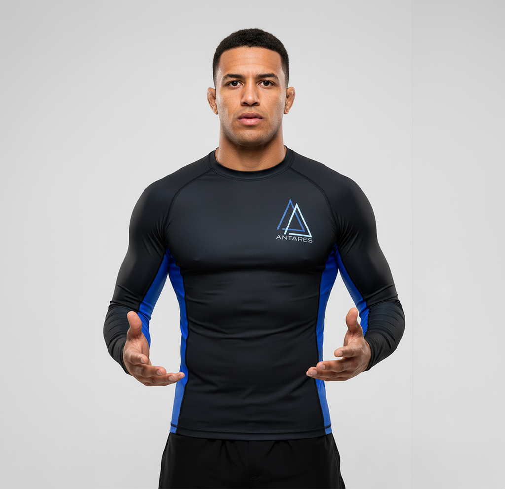 Black Brazilian Jiu Jitsu Rashguard - Full Sleeves