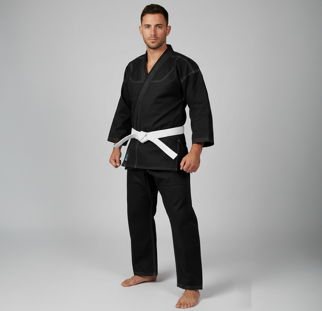 Black - Karate Gi (White Belt Included)