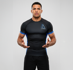 Black Brazilian Jiu Jitsu Rashguard - Half Sleeve