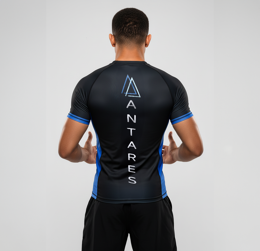 Black Brazilian Jiu Jitsu Rashguard - Half Sleeve