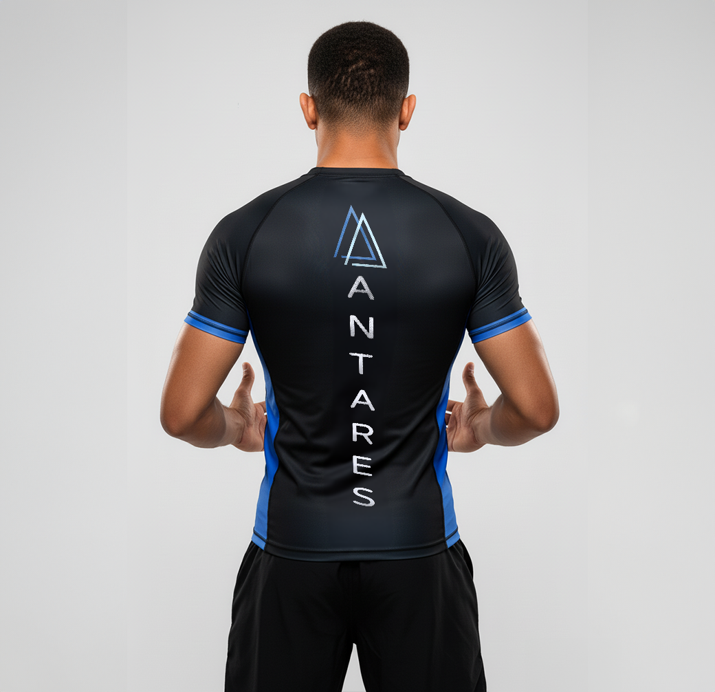 Black Brazilian Jiu Jitsu Rashguard - Half Sleeve