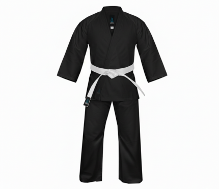 Black - Karate Gi (White Belt Included)