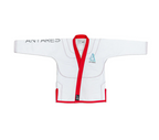 Warrior White and Red Brazilian Jiu Jitsu Gi