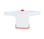 Warrior White and Red Brazilian Jiu Jitsu Gi