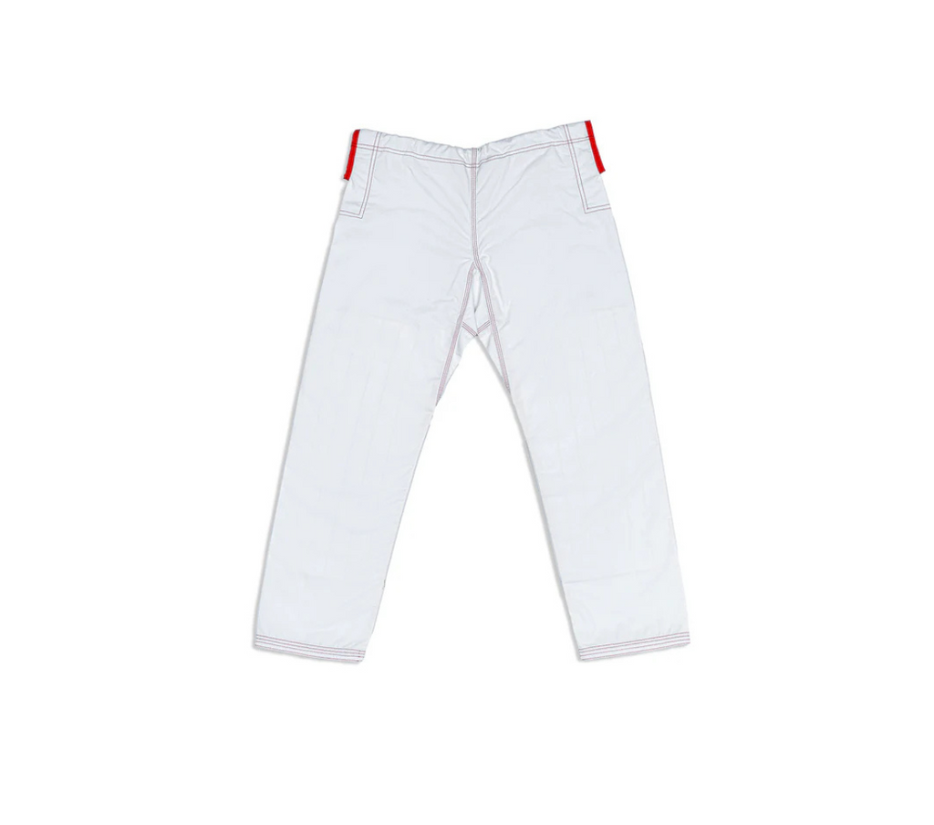 Warrior White and Red Brazilian Jiu Jitsu Gi
