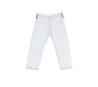 Warrior White and Red Brazilian Jiu Jitsu Gi