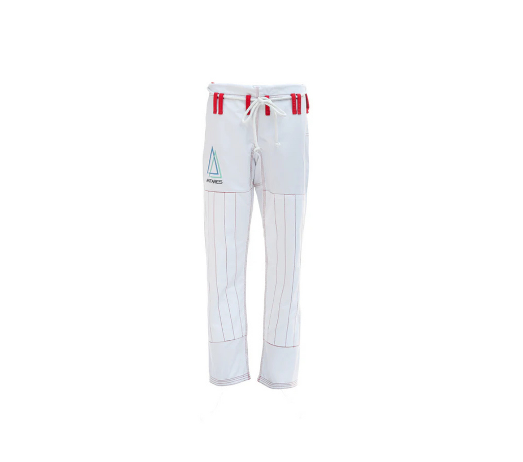 Warrior White and Red Brazilian Jiu Jitsu Gi
